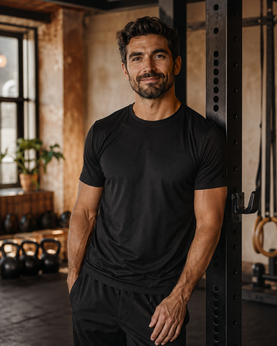 Retrato demonstrativo de um personal trainer